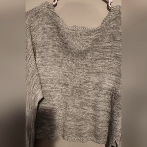 Gray Aeropostale crop, long sleeved sweater, size small